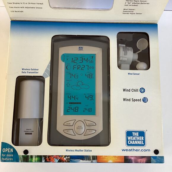 The Weather Channel Wireless Weather Station And Wind Sensor New - Picture 6 of 13